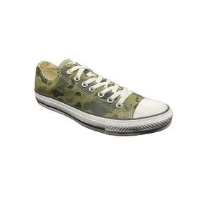 Converse Mens All Star Low 136598F Green Fabric Running Shoes Sneakers Size 9